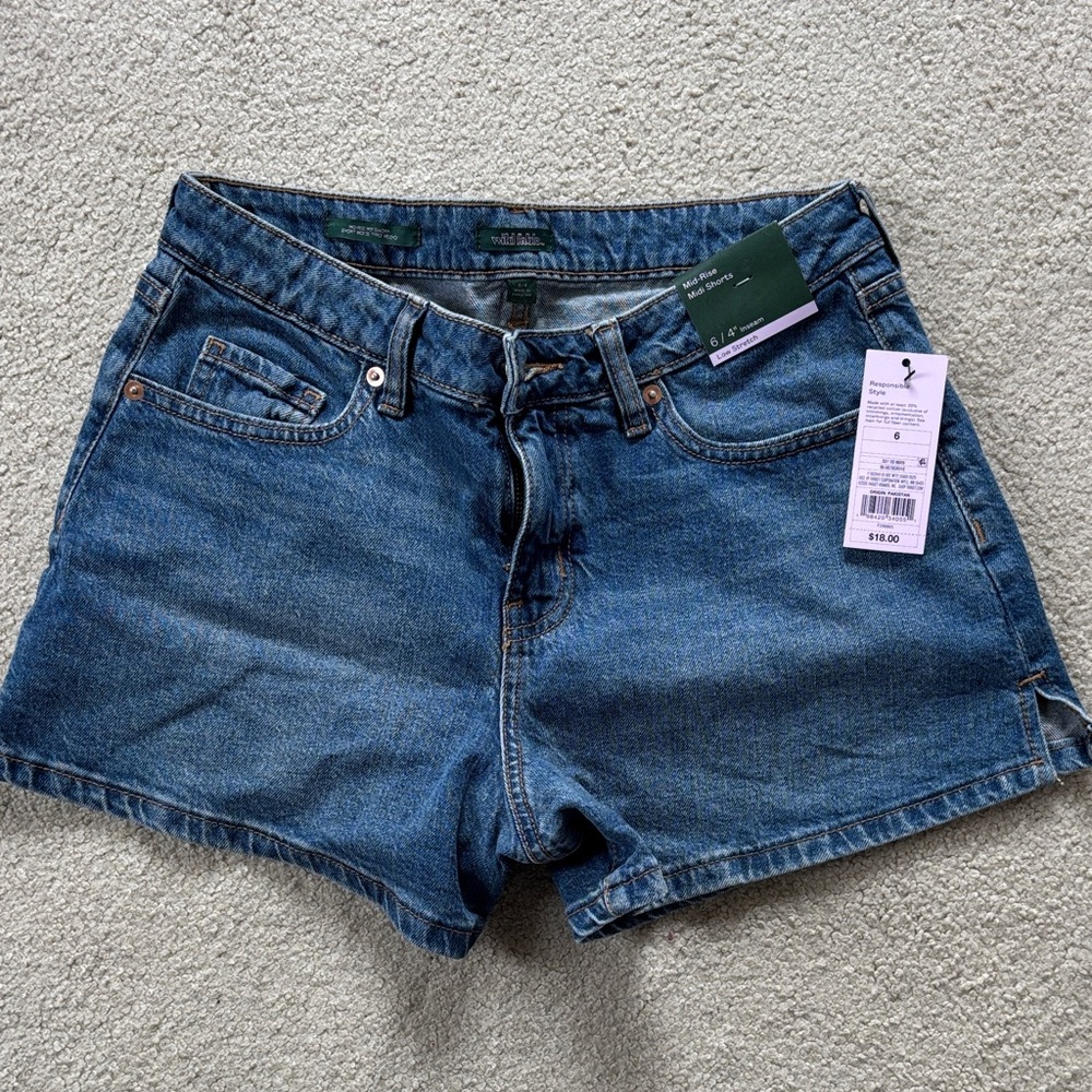 Classic Blue Denim Women's Jean Shorts